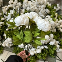 Bunga Peony Buatan Sutra, Buket Besar, Diskon Besar untuk Dekorasi Bunga, Pernikahan, Hotel, Dekorasi Rumah yang Realistis