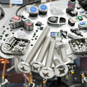 DIN 7985 Brass Phillips Cross Round Head Machine Screw Black <b>Oxide</b> Finish M6 Metric - Product Image 2