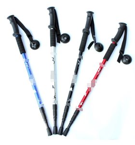 Bastones de Trekking de Aleación de Aluminio KS, de Tres Secciones, con Absorción de Impactos, para Senderismo, Montañismo y Caminatas - Product Image 4