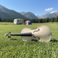 Violon blanc non verni LZS WV001 fait main par un étudiant, artisanat italien de haute qualité, bois massif
