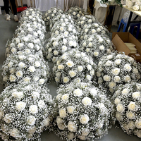 Boule de fleurs de gypsophile de 80 cm pour la décoration de scène de mariage, fleur artificielle, centre de table, décoration de mariage