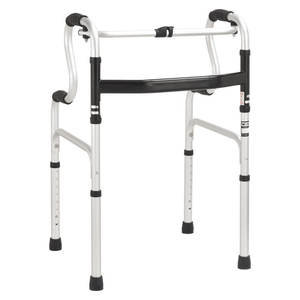 Multi-Functional Folding <b>Walker</b> & Rollator Elderly & Disabled <b>Wheeled</b> Walking Aid <b>with</b> <b>Seat</b> Rehabilitation Accessory - Product Image 5