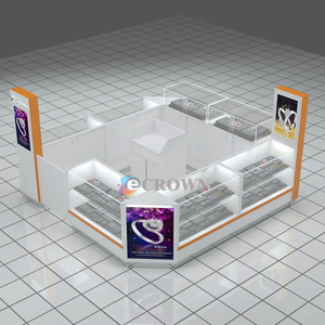 <strong>Fdesigning</strong> Cgalss Shelf Shade Display Nejewelry showcase Mall Kiosk Design Jewel Kiosk OEM - Product Image 5