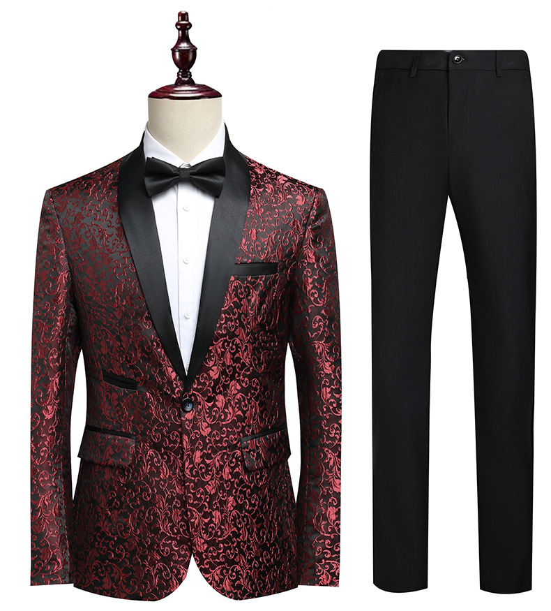 Fashion Men's Blazer and Pants Banquet Wedding Best Man Groom 2 Piece Party Tuxedos for Prom Wedding Suit Business