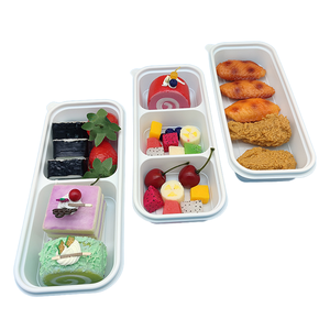 حاوية طعام مستطيلة الشكل 1 2 3 قابلة للتحلل الحيوي - Product Image 1