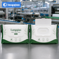Papier toilette personnalisé Langqiao, usine OEM ODM, marque privée, en pâte de bois, doux, écologique, jetable dans les toilettes, pour usage quotidien