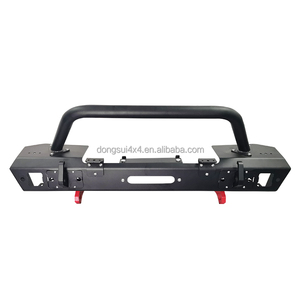 High <strong>Adaptability</strong> Steel Front Bumper with LED Lights Durable Off Road Car Accessory for Lc200 toyota nissan ford <strong>jeep</strong> - Product Image 1