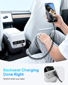 SUNGUY 60W <b>USB</b> <b>C</b> Power <b>Cable</b> Fast Charging <b>Cable</b> Retractable Data <b>Cable</b> <b>USB</b>-<b>C</b> Charger for Mobile Phone Laptop Car - Product Image 2