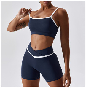 Conjuntos de ropa de Yoga para mujer, mallas de cintura alta y Top, chándal sin costuras, trajes de entrenamiento físico, ropa deportiva para gimnasio, conjunto de dos piezas - Product Image 5