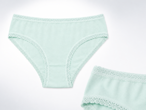 Slip Donna All'ingrosso a Vita Media <span class=keywords><strong>per</strong></span> Tutti i Giorni, 95% Cotone, <span class=keywords><strong>Taglie</strong></span> S-XL, con Bordo in Pizzo Ondulato, Morbidi e Traspiranti, Lingerie Intima - Product Image 4