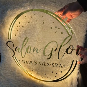 Panneau lumineux <span class=keywords><strong>de</strong></span> bord à LED personnalisé Logo mural en acrylique néon luisant Nom <span class=keywords><strong>de</strong></span> la boutique Panneau <span class=keywords><strong>de</strong></span> <span class=keywords><strong>salon</strong></span> <span class=keywords><strong>de</strong></span> <span class=keywords><strong>coiffure</strong></span> LED personnalisé Panneau LED personnalisé pour les entreprises - Product Image 4