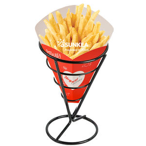 Film double couche Boîte à frites/poisson Papier d'emballage alimentaire Papier puce cône tasse - Product Image 4