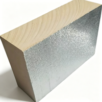 Panel de Ducto Preaislado PIR, Material de Aislamiento y Placa Ignífuga, Placa de Aislamiento de Espuma Fenólica de Aluminio de Doble Cara