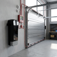 Moteur de porte de garage sectionnelle industrielle à montage mural avec alarme incendie intégrée, anti-pincement et rebond automatique