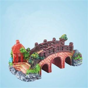 Fabricantes para pecera, accesorios decorativos para puentes, mesa de escalada de <span class=keywords><strong>tortuga</strong></span> de resina, puente de arco Retro, manualidades decorativas - Product Image 5