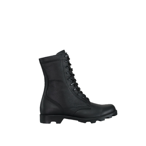 High Quality Granular Cowhide Embossed Pattern Black Full Leather Tactical <b>Boots</b> Outdoor Training <b>Boots</b> Rubber Sole - Product Image 6