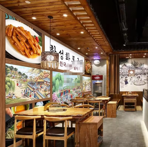 <span class=keywords><strong>Película</strong></span> coreana y TV Drama Póster Fondo Restaurante coreano Papel tapiz de vinilo - Product Image 3