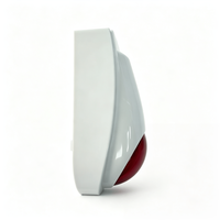 Sirène stroboscopique sans fil YH-104F 433MHz, alarme antivol, lumière rouge clignotante, IP55 ABS, alarme de sécurité extérieure, volume réglable 30-50m