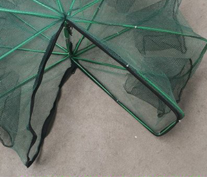 Katlanır Naylon Karides Kafesi Ağı Balık Yakalama Aracı Yengeç Monopterus Albus Loach Istakoz için - Product Image 4