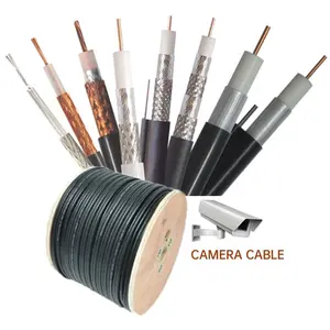 有线电视/闭路电视/数字电视天线卫星RG6 2DC电缆用RG6同轴电缆与电力铜线电缆组合