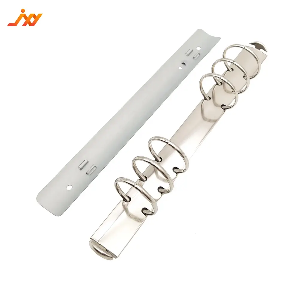 Factory metal book binding clip binder 6 ring binder mechanism with plate ring metal clip on notebook A7/A6/A5/B5/A4 ring clip