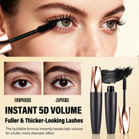 Mascara Volumisant et Allongeant 5D Imperméable à l'Eau avec Logo Personnalisé pour Marque Privée, Maquillage Longue Durée Anti-Bavures pour Extension de Cils