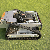 Haute efficacité automatique électrique zéro tour tondeuses à gazon équitation tondeuse télécommande sans fil moteur à essence Robot tondeuse à gazon