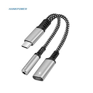 Adaptateur de charge 2 en 1 USB C vers prise casque 3,5 mm avec <span class=keywords><strong>DAC</strong></span> intégré de type C, 30 W - Product Image 1