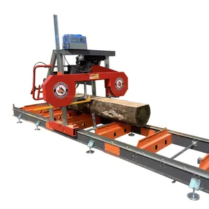 36'' Horizontal Band Sawmill for Wood Cutting Portable Big Round Timber Sawmill on Trailer