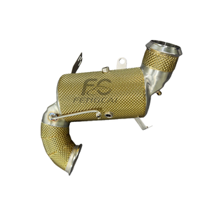 Tuyau d'échappement haute performance en acier inoxydable SS304 pour Mercedes-Benz <span class=keywords><strong>AMG</strong></span> <span class=keywords><strong>A45</strong></span> 2.0T 2019-2023, édition Gold, avec isolation thermique, amélioration de la puissance - Product Image 2