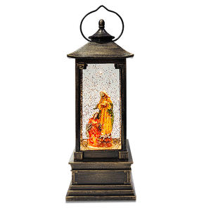 <strong>Wholesale</strong> Price Glow Personalized LED Lighting Christmas Souvenir <strong>Snow</strong> <strong>Globe</strong> Nativity Scene Figurines - Product Image 1