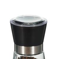 Moulin à épices en verre de qualité supérieure, moulin à sel et à poivre avec couvercle anti-poussière transparent, 160 ml, outil de cuisine de luxe pour restaurant