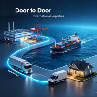 Service de fret maritime LCL FCL porte-à-porte pour les marchandises en vrac de l'e-commerce