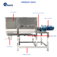Mélangeur de poudre sèche horizontal à ruban et tambour rotatif industriel 100, 300, 750 L 1000 kg pour machine à mélanger la poudre de détergent