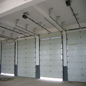Portes sectionnelles industrielles sur mesure, design moderne haut <span class=keywords><strong>de</strong></span> gamme, résistantes au vent, pour cour - Product Image 5
