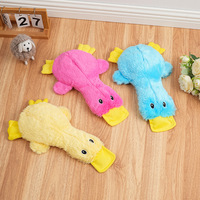 Jouet pour animaux de compagnie en silicone écologique, best-seller, en forme de canard, avec couineur, pour mâcher et jouer en intérieur, pour chiens et chats, balle intelligente pour chat