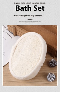 Trong kho thân thiện với môi xách tay xơ mướp Sponge Bath Balls tẩy tế bào chết trở lại chà & làm sạch sâu - Product Image 6