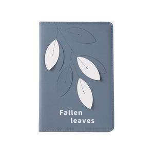 Cuaderno de Tapa Blanda <span class=keywords><strong>con</strong></span> Diseño de <span class=keywords><strong>Hojas</strong></span> <span class=keywords><strong>en</strong></span> Capas, Encuadernado <span class=keywords><strong>con</strong></span> Hilo, de Cuero PU <span class=keywords><strong>con</strong></span> Estampado Temático de Otoño, Tamaño A5, para Regalo - Product Image 3