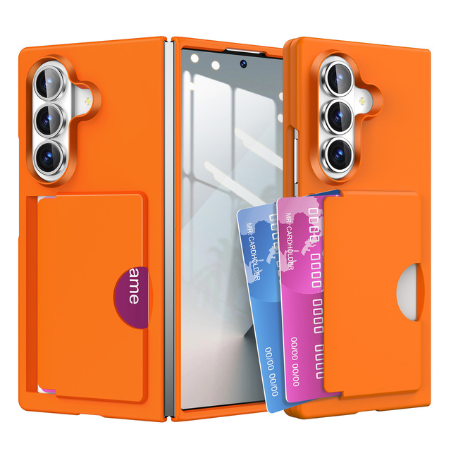 Wallet Case For Samsung Galaxy Z Fold 8 7 6 Case with Card Slot Slim Hard PC Protective Phone Case