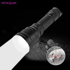 Nitesun lanterna led de caça ht10, lanterna de 1000 lúmens de alta potência para áreas externas e acampamento