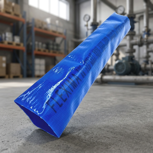 Carrete de Manguera de Jardín de Goma Ajustable Flexima con Mango Telescópico y Protección Anti-UV Azul - Product Image 2