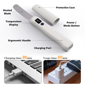 Couteau à beurre chauffant avec lame en acier inoxydable, affichage numérique, outil portable pour faire fondre le fromage, pour usage domestique - Product Image 2