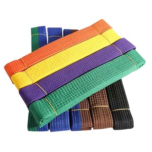Profesyonel Özel Renkli Yumuşak Dövüş Sanatları Tekvando Kemeri, Ustalar İçin Antrenman Kemeri - 4cm Genişliğinde Siyah Kuşak - Product Image 6