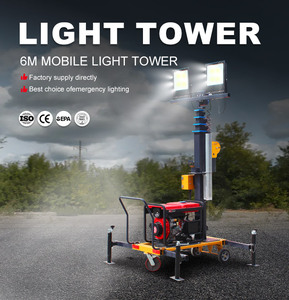 6 M di động Trailer nâng Trailer-Loại thủy lực nâng di động chiếu sáng tháp - Product Image 5