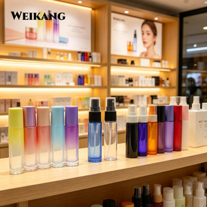Luxury Thick Base Clear Glass Essential Oil Bottle with Black Gold Press Button Pump for Serum Perfume 50ml Cosmetic Packaging - Product Image 6