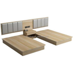 Modern Luxury Eco-Friendly Durable <b>Complete</b> King Size Double <b>Bed</b> <b>Set</b> Solid Wood Panel Furniture Hotel Apartment Bedrooms Love - Product Image 1