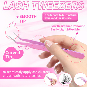 Extensions de cils DIY 580 pièces 30D 60D 100D, kit de cils en bouquets individuels avec outils pour un look naturel - Product Image 4