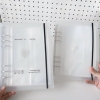Carpeta de anillas personalizada de tamaño A4 con protector de hojas de 3 orificios de PP Carpeta de archivos de 9 bolsillos para páginas de tarjetas comerciales