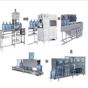 Nieuwe Volautomatische Roterende Fles Blow Machine En 5 Gallon Water Vulmachine Vat Afvullijn Voor De Industrie Vullen