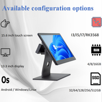 Terminal de point de vente tout-en-un OEM JJPOS de 15,6 pouces, écran tactile capacitif 10 points, Wi-Fi 6, Bluetooth 5.2